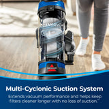 BISSELL CleanView Upright Bagless Vacuum Cleaner with Active Wand, 3536,Black/Cobalt Blue Bissell