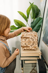 Wood Trick Geared Safe: DIY Wooden Combination Lock Model Kit for All Ages Wood Trick