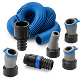 Dust Right FlexiPort Power Tool Hose Kit with Click-Connect, 3' to 12' Expandable Hose ROCKLER