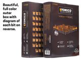 YONICO 70 Piece Set Router Bits 1/2 Shank- Tungsten Carbide Router Bit Set | Professional Wood Router Bits 17702 Yonico