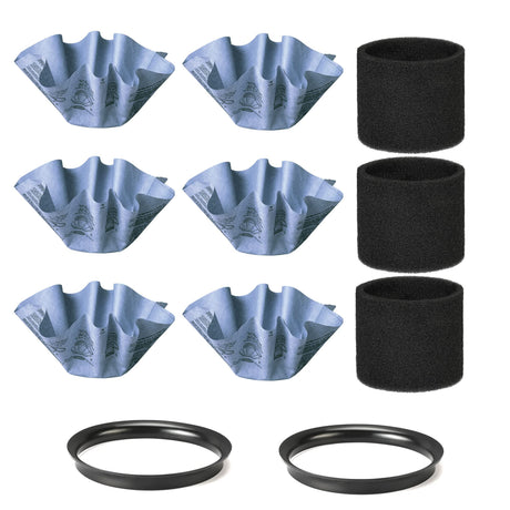 Shop-Vac 90107 Paper Disc Filter and 90585 Foam Sleeve Filter, for Most Shop-Vac Wet/Dry Vacuum Cleaners 5 Gallon and Above, Replacement Parts Shop-Vac