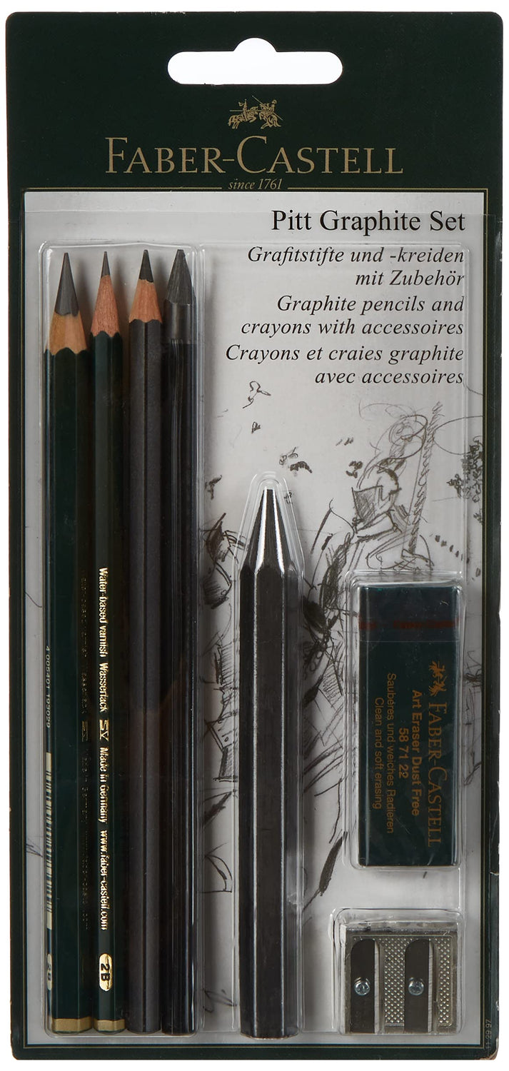 Faber-Castell PITT Graphite Master Set,Grey,7 Piece Set Faber-Castell