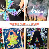 Chalkola Variety Bundle - 5 Yellow Variety + 10 Metallic 3mm Chalkola