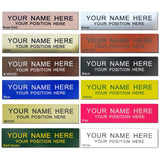 Icomecn Personalized Office Name Plate 2"x10" Customize Wall Door Sign NamePlate Adhesive back Icomecn