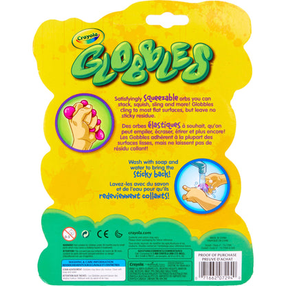 Crayola Globbles Fidget Toy (6ct), Sticky Fidget Balls, Squish Gift for Kids, Sensory Toys, Ages 4, 5, 6, 7, 8 - WoodArtSupply