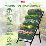 Highpro Vertical Garden Planter, 5 Tiers Vertical Raised Garden Bed Metal Elevated Herb Planter Box Vegetable Flower Planters for Patio Deck Outdoor Highpro