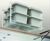 Hyloft 00540 45-Inch x 45-Inch Overhead Steel Garage Storage System, Adjustable Ceiling Mount Storage Rack, 250 Pound Weight Capacity, White HyLoft