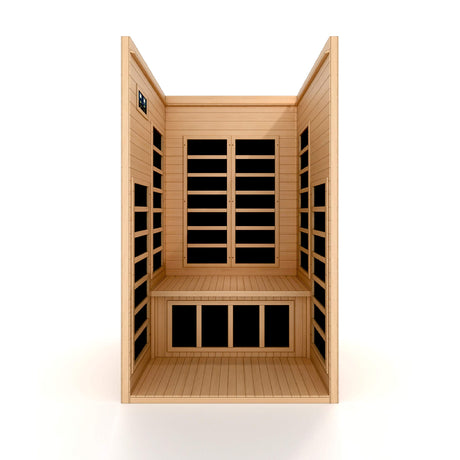 Maxxus Saunas Maxxus Gracia 1-2-Person Low EMF (Under 8MG) FAR Infrared Sauna, Curb Side Delivery Maxxus Saunas