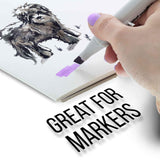 U.S. Art Supply 9" x 12" Premium Manga-Marker Paper Pad, 60 Pound (100gsm), Pad of 24-Sheets (Pack of 2 Pads) US Art Supply