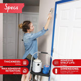 XFasten Professional Blue Painters Tape 2 Inch x 60 Yards (3-Pack) Bulk Blue Masking Tape for Painting Walls | Residue-Free XFasten