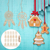 Holibanna Decorative Hanging Ornaments 4 Sets/ 40pcs Wooden DIY Dream Catchers Kits Unfinished Wood Dream Catchers Hanging Decorations Wood Slices Holibanna