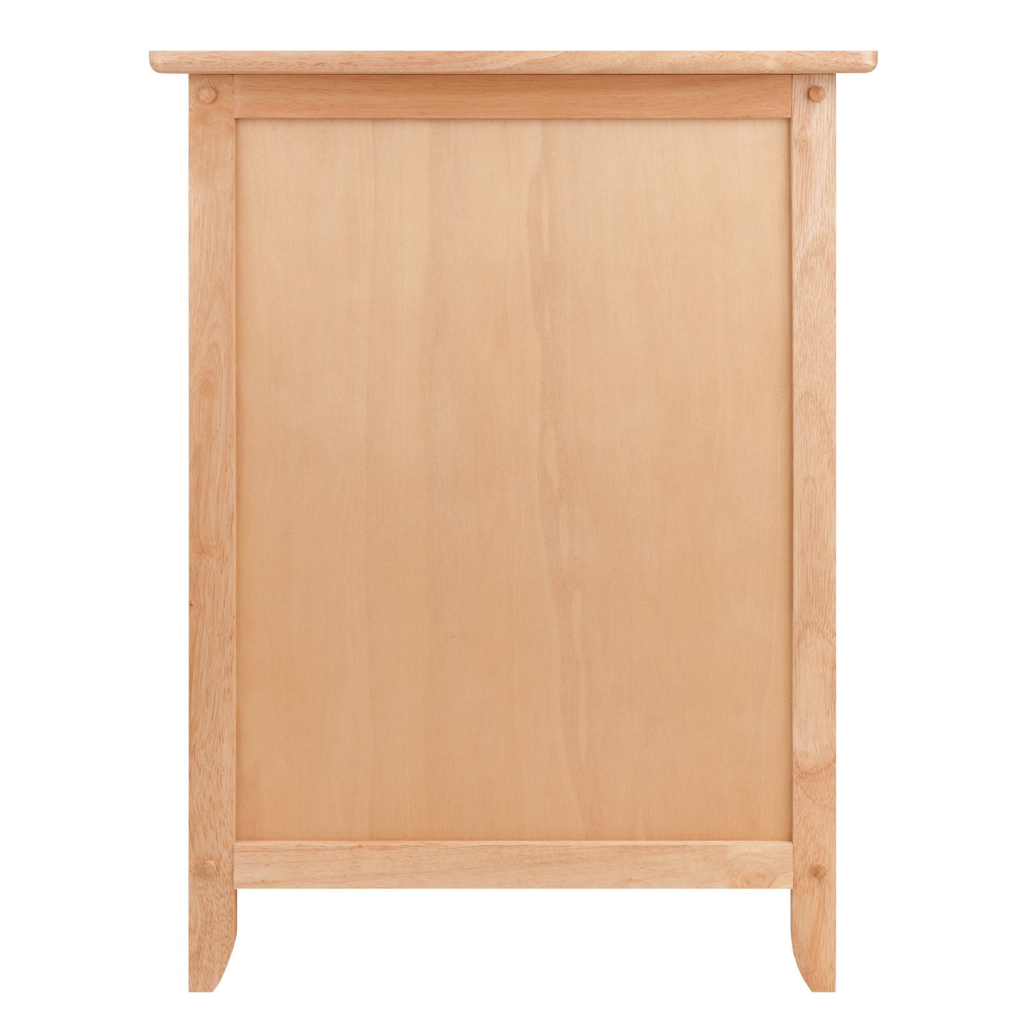 Winsome 25 x 18.9 x 14.96-Inch Composite Wood End/Night Table With Satine Nickel Knob, Natural (81115) Winsome