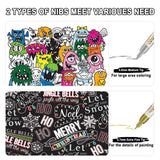 Betem Oil Based Paint Markers, Dual Tip Paint Pens(0.7mm & 3mm), Gold Silver Permanent Paint Marker Pen, Waterproof, Quick Dry, for Fabric, Rock Betem