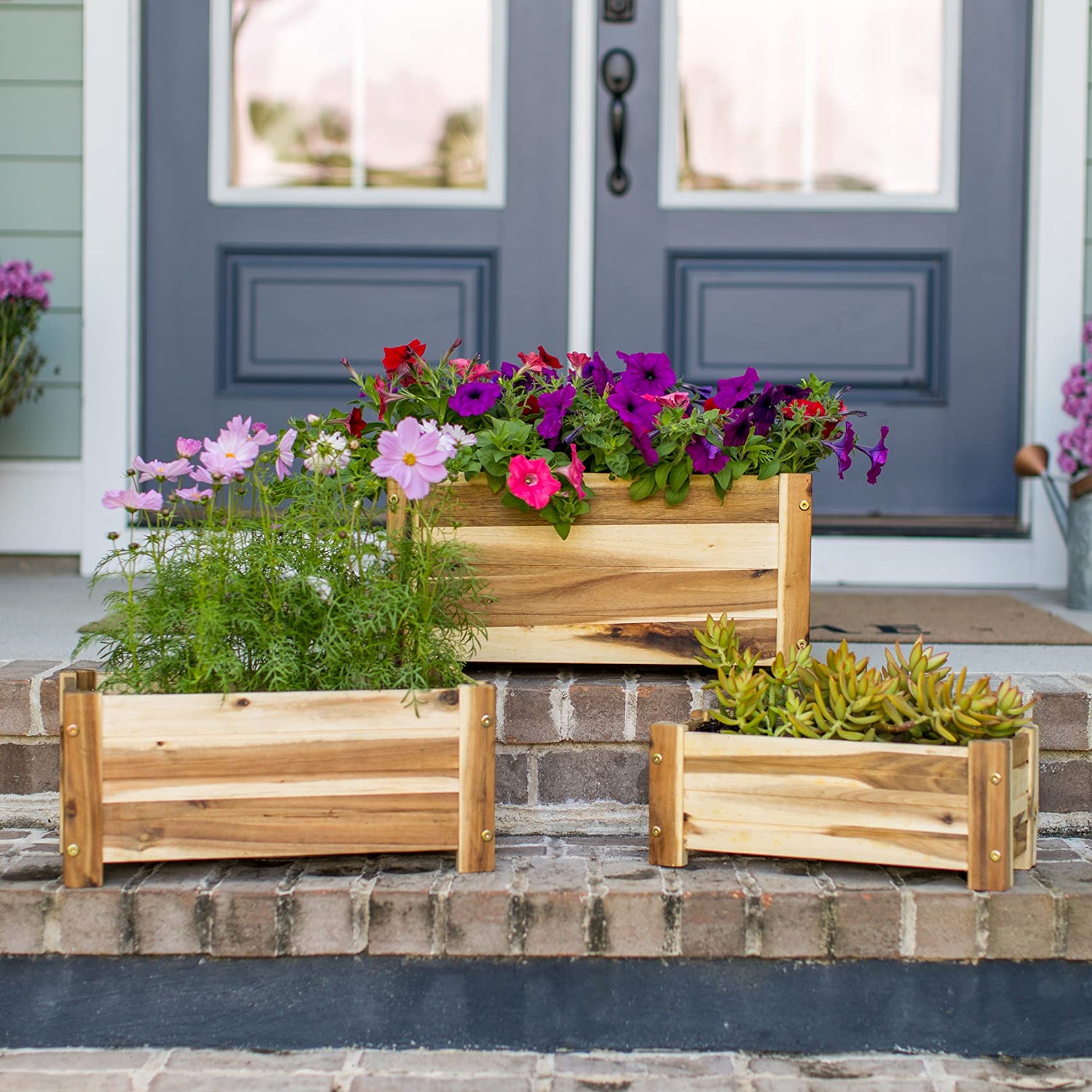 Avera Products | Raised Garden Bed | Rectangle Wood Planter Box | The Perfect Wooden Flower Box | 16" x 7.5" x 6.5" | Great Small Vegetable or Herb Avera Products