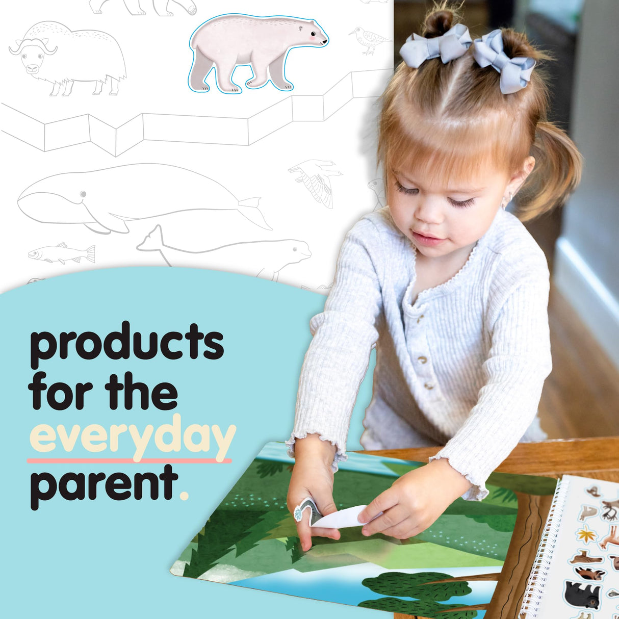 Animal Habitats Sticker Book (500+ Stickers for Kids & 12 Coloring Pages) by Cupkin - Side by Side Activity Book - Fun Sticker Books - Great for CUPKIN