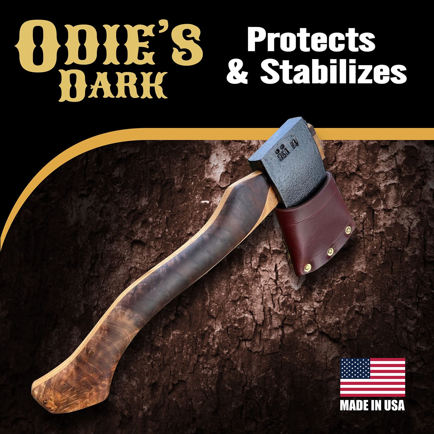 Odie’s Dark • Finish and Stabilizer for Wood • Darkens with Age • 9 Ounce Glass Jar • Food Safe and Solvent Free Non Toxic Finish with Amazing One ODIE'S