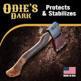 Odie’s Dark • Finish and Stabilizer for Wood • Darkens with Age • 9 Ounce Glass Jar • Food Safe and Solvent Free Non Toxic Finish with Amazing One ODIE'S
