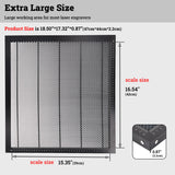 Dawot Laser Honeycomb Working Table 18.5"x17.32"x0.87" Honeycomb Laser Bed for Smooth Edge Cutting, Fast Heat Dissipation and Dawot