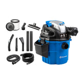 Vacmaster VWM510 5-Gallon 5 Peak HP Remote Control Wall Mount Wet/Dry Shop Vacuum , Blue Vacmaster
