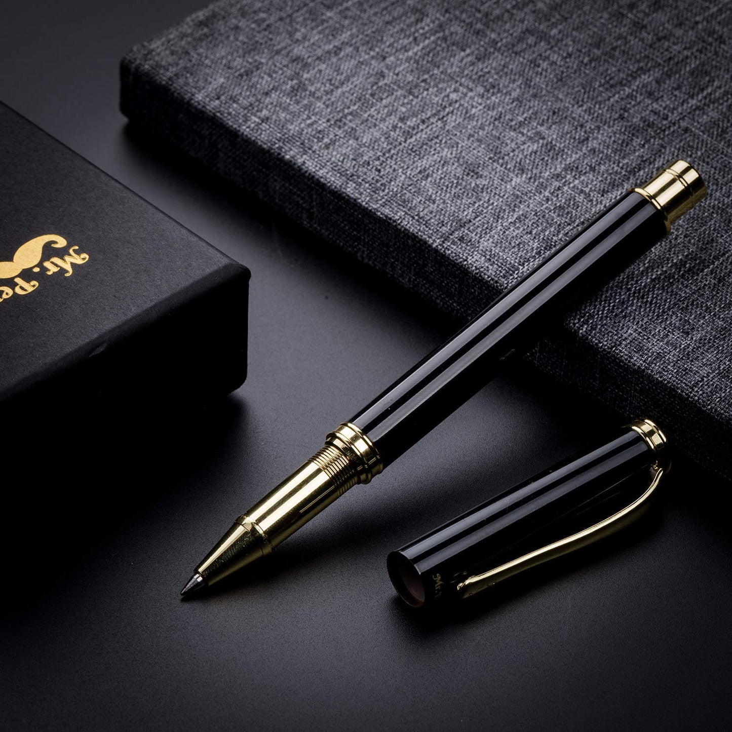 Mr. Pen- Luxury Pen, Black Barrel, Black Ink, Fancy Pen, Fancy Pens for Men, Nice Pens for Men, Pen Gift, Writing Pens, Metal Pen, Fancy Pens for - WoodArtSupply