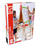 Award Winning Hape All-in-One Wooden Kid's Art Easel with Paper Roll and Accessories Cream, L: 18.9, W: 15.9, H: 41.8 inch Hape