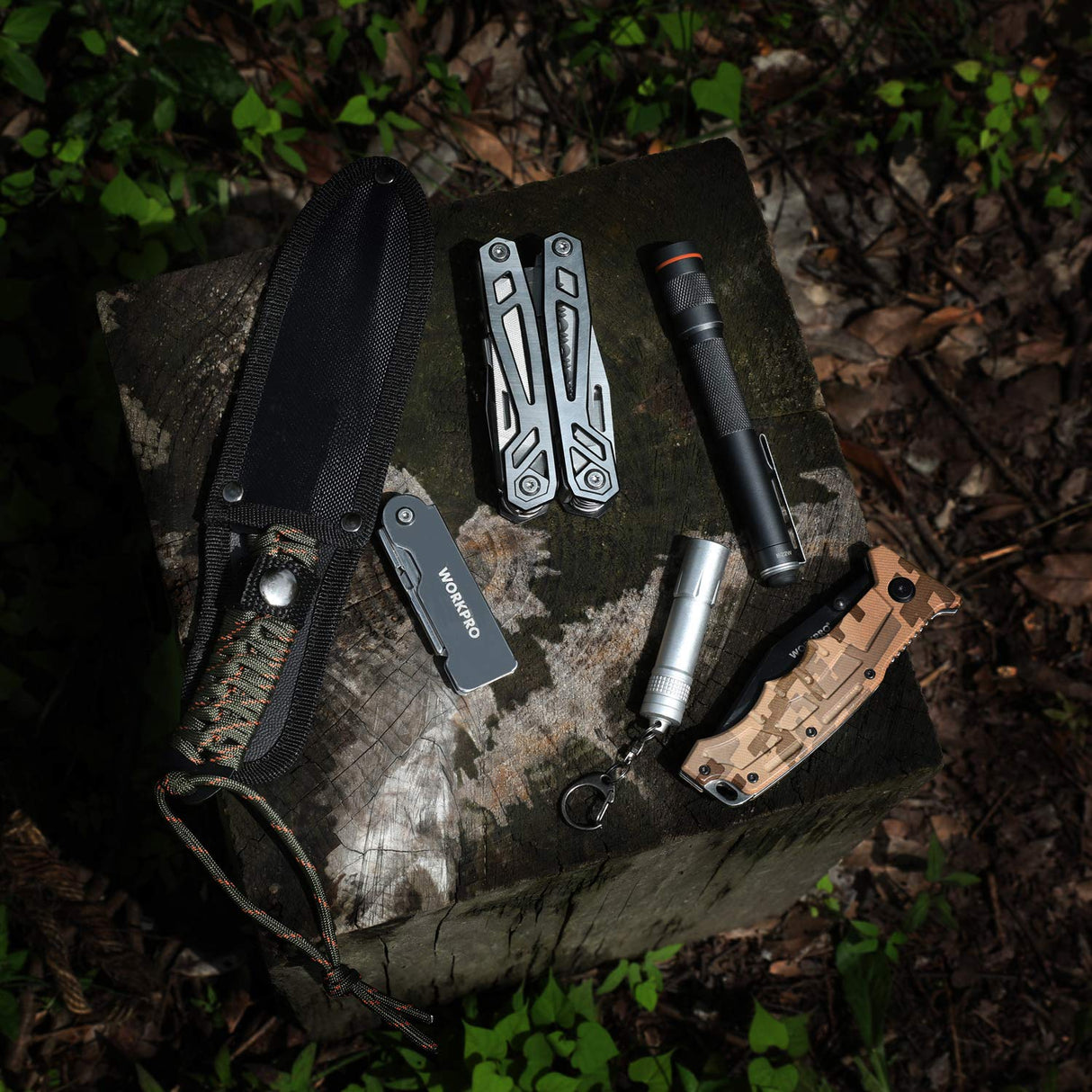 WORKPRO 3-Piece Quick Change Folding Pocket Utility Knife Set with Belt Clip WORKPRO