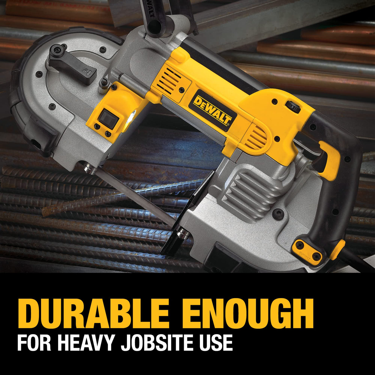 DEWALT Portable Band Saw, Deep Cut, 10 Amp, 5-Inch (DWM120) DEWALT