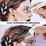 Skin Tone Alcohol Marker Set - 25 Dual-Tipped Brushes for Art, Drawing, and Coloring - Fast-Drying, Blendable Ink Marks on Paper, Plastic, Metal, and SFAIH