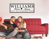 Last Name Signs for Home Personalized Bridal Shower Gift Personalized Wedding Gift Personalized Engagement Gifts Wood Wedding Sign Personalized YCHARTSIGN