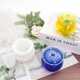 Fumwase Jar Silicone Molds Resin Jar Mold with Lid Epoxy Resin Molds Silicone Molds for Resin Crafts for Candle Holder DIY Jewelry Storage Box Resin Fumwase