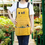 Briteree Work Tool Apron for Men and Women, Torso Length with 21 Tool Pockets, Durable Canvas Apron, DIY Enthusiasts Briteree