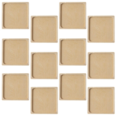 12 Pack: 9”; Square Mosaic Wood Plaque by Make Market® Make Market