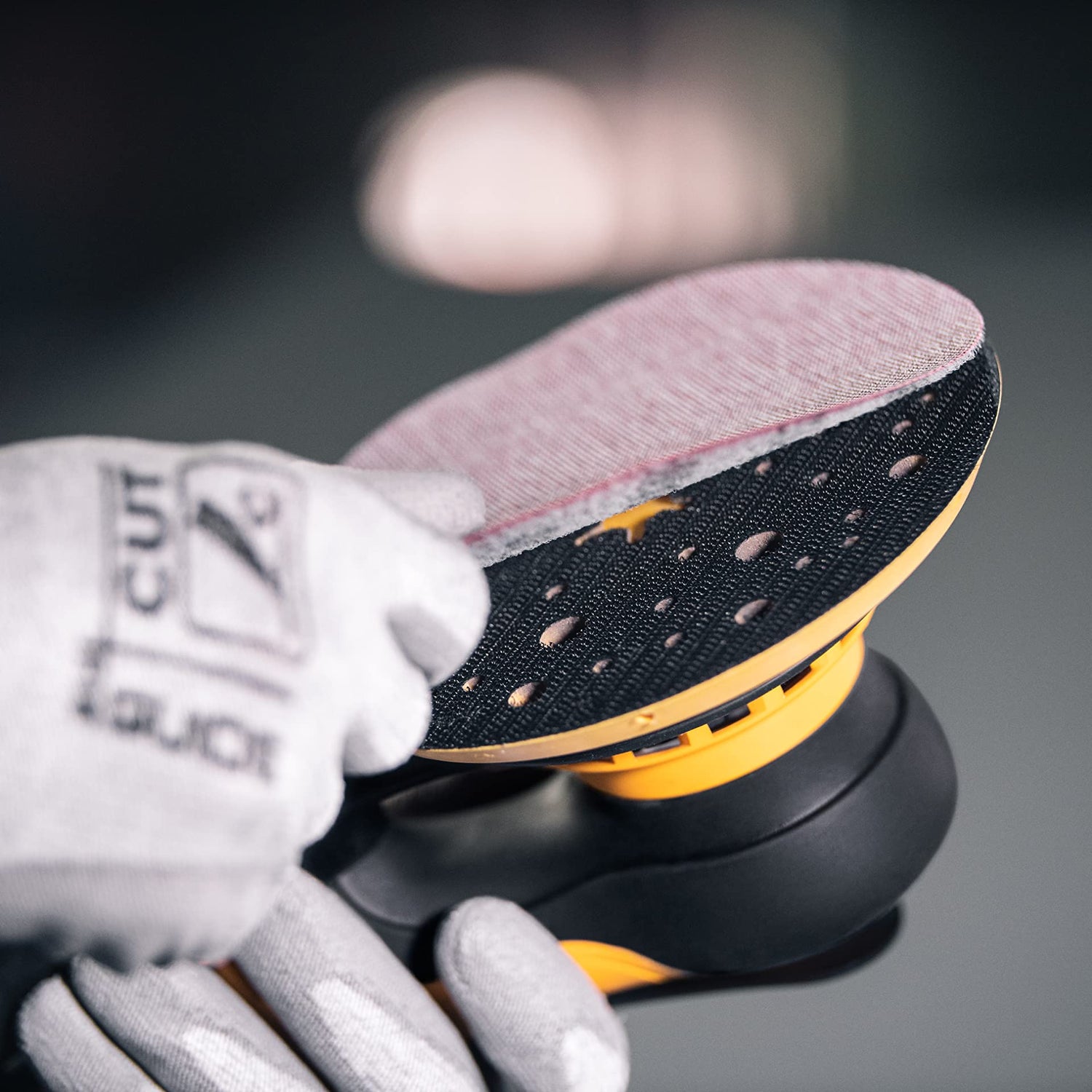 Mirka MID65020CAUS Direct Electric Random Orbital Sander, 6-Inch, Yellow, Black Mirka