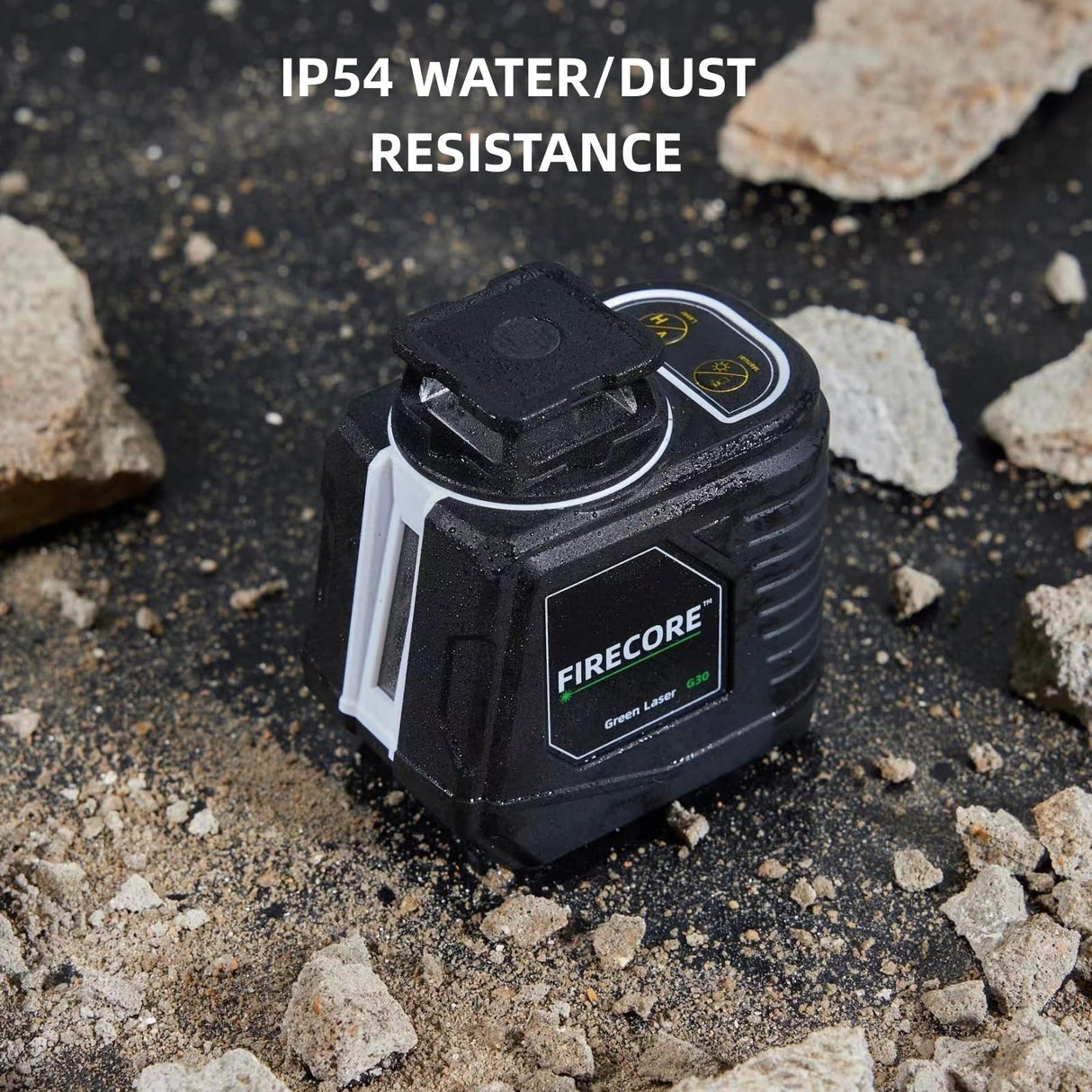 Firecore Laser Level with Tripod, 82Ft Green Self Leveling 360°Cross Line Laser Level for Picture Hanging Construction Indoor Project, Magnetic Firecore