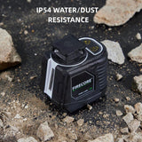 Firecore Laser Level with Tripod, 82Ft Green Self Leveling 360°Cross Line Laser Level for Picture Hanging Construction Indoor Project, Magnetic Firecore