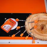 SpeTool 8Pcs Carbide CNC Router Bits Set 1/4 Inch Shank for Woodworking Detail Carving Trimming V Groove Engraving Slotting Mortise SpeTool