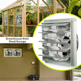 KEN BROWN 20 Inch Shutter Exhaust Fan With 1.65 Meters Power Cord Wall Mounted, High Speed 3500CFM, Vent Fan For Garages And Shops, Greenhouse,Attic KEN BROWN