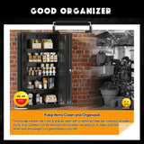 Greenvelly Steel SnapIt Storage Cabinet 72" Locking Metal Garage Storage Cabinet with 4 Adjustable Shelves, 2 Doors and Lock for File, Office, Greenvelly