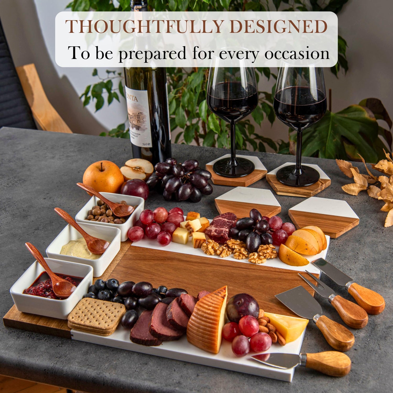 Personalized Charcuterie Board - Large Cheese Board for Wedding and Anniversary Gifts for Women. Perfect Wedding, Christmas, New home and Bridal craft corner house
