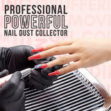 Makartt Nail Dust Collector 60W Extractor Vacuum Dust Collector for Nails Acrylic Nail Drill Dust Extractor Beauty Gift Nail Salon Equipment with 2 Makartt