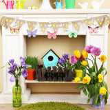 Wooden Butterfly Ornaments to Paint Spring Decoration Cutouts Unfinished 24PCS 3.5 x 3 inches, DIY Blank Unfinished Wood Discs Ornament for Home Sophena