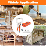 Pocket Hole Jig System Kit, Pocket Screw Jig with 11 Inch Clamp, Square Driver Bit, Hex Wrench, Depth Stop Collar, Step Drill Bit, Coarse Square TBVHOMM