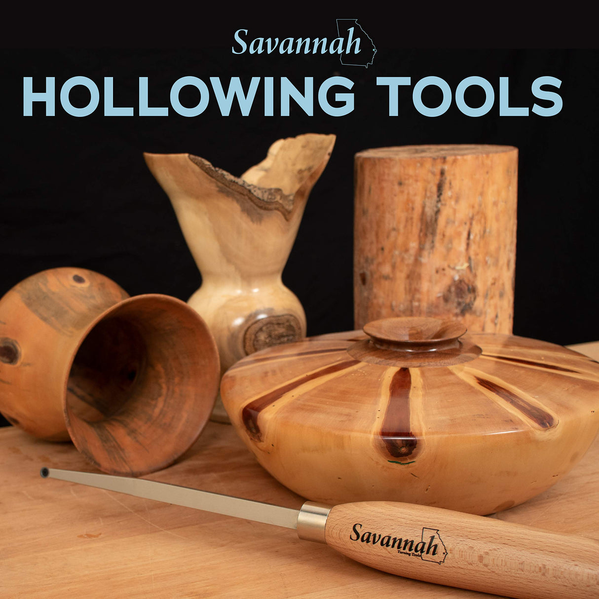 Savannah Carbide Hollower Tool #1 for Removing Material From The Center of Hollow Forms - WoodArtSupply