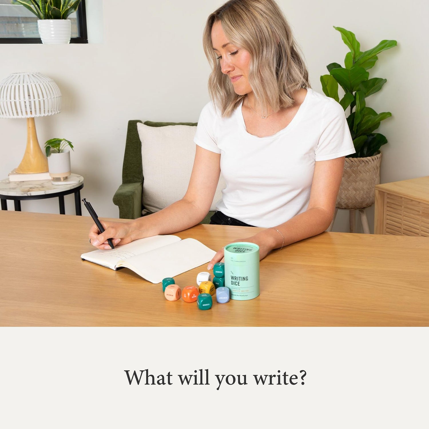 Two Tumbleweeds Writing Dice - Creative Writing Game for Adults, Writers & Teachers - Set of 9 Dice for Story Inspiration - Gifts for Writers - 1+ Two Tumbleweeds