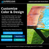 Deep Pour Epoxy Resin Crystal Clear Liquid Glass®, Eye Candy Variety Pack A Bundle - 2-4 inch 3 GL Resin Kit - Self Leveling, Clear Resin Epoxy, FGCI