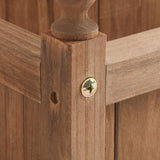 Yaheetech 50" H Raised Garden Bed with Trellis & Wheels Standing Vertical Horticulture Planter Box for Vine Climbing Plants, Flowers, Herbs Brown Yaheetech