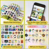 Arts and Crafts for Kids - 40 Creative Painting Arts 350+pcs Painting Kits Ages 3 4 5 6 7 8 9 10 11 & 12 Year Old Girls & Boys - Art Supplies Set - TSING