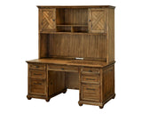 Martin Furniture Traditional Wood Doors, Office Storage, Fully Assembled, Brown Hutch Martin Furniture