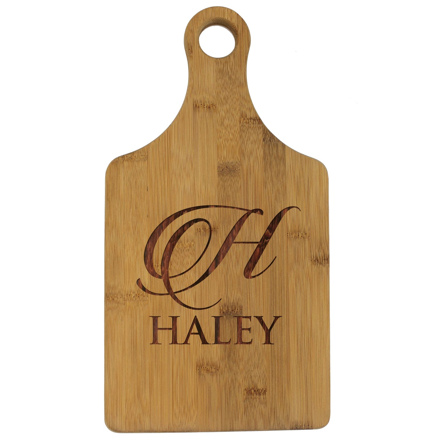 Custom Engraved and Personalized Cheese Bamboo Cutting Board - WoodArtSupply