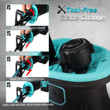 DURATECH Cordless Reciprocating Saw with 20V 4.0Ah Li-Ion Battery, 3000SPM, 7/8" Stroke Length, Variable Speed, Tool-Free Blade Change, 4 Saw Blades DURATECH